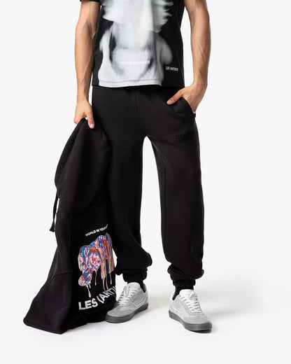 Sweatpants logo classic Black