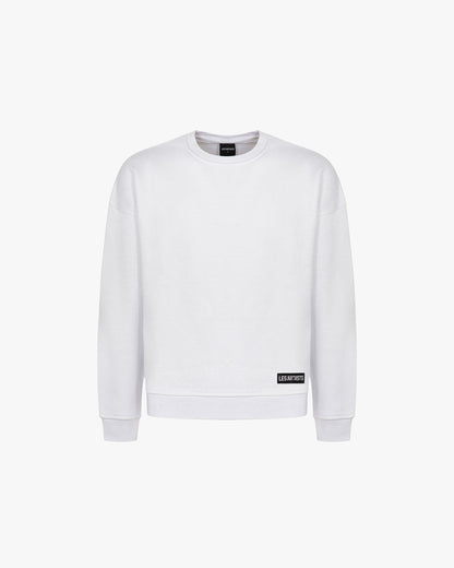 Sweat-shirt logo classique flock Blanche