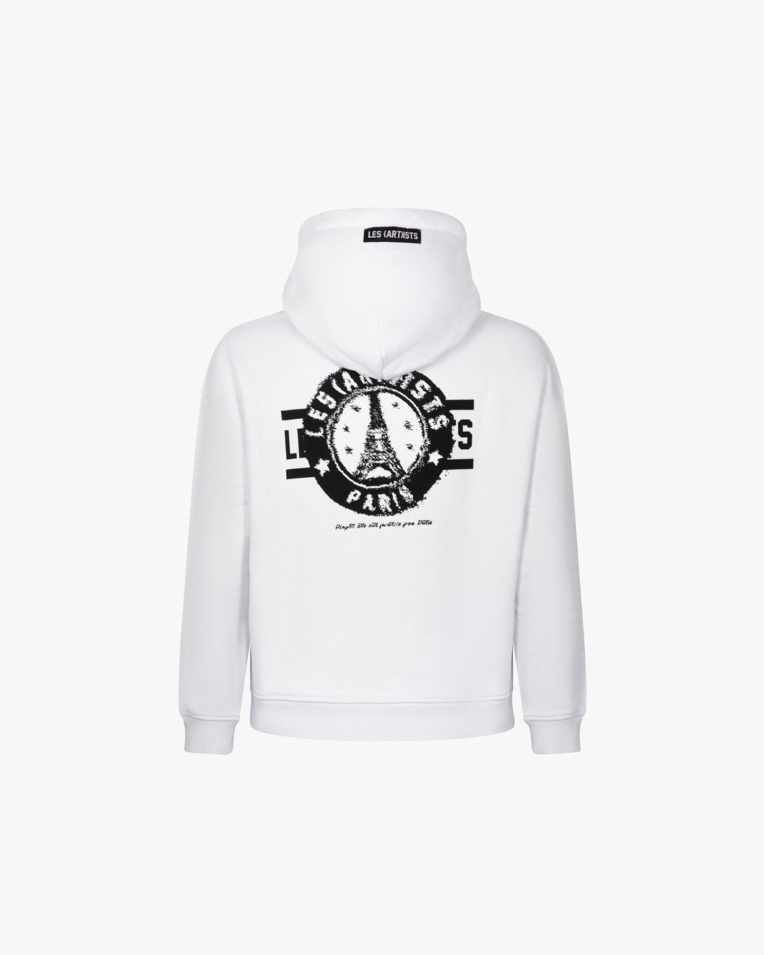 Hoodie logo Paris White