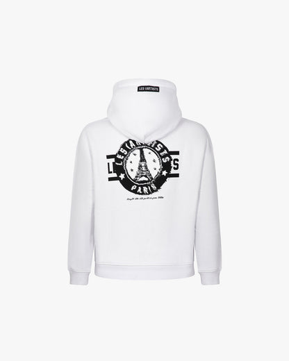 Sweat-shirt logo Paris blanche