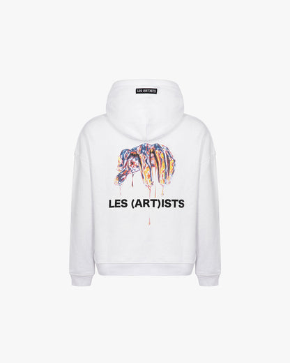 Hoodie hand color White