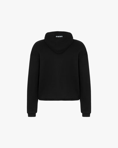 Hoodie logo classic lace Black