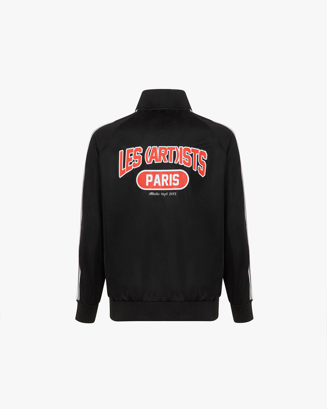 Sweatshirt full zip logo red Black