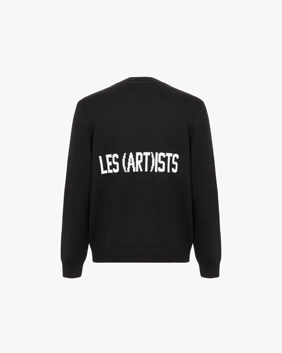 Jacquard sweater logo classic Black