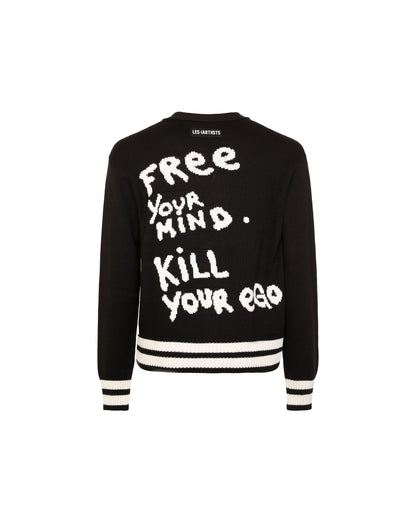 Cardigan free your mind Black