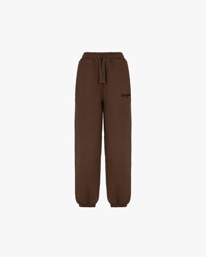 Sweatpants logo classic Marron