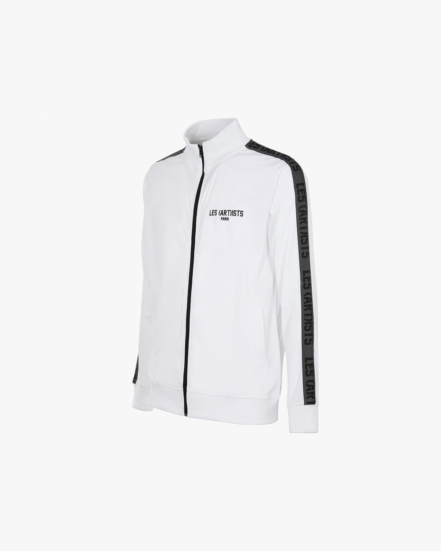 Sweat-shirt zip logo band White