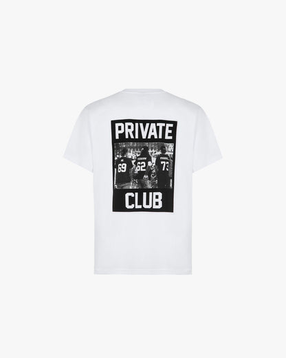 T-shirt m/m private club white